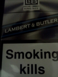 Lambert & Butler cigarettes