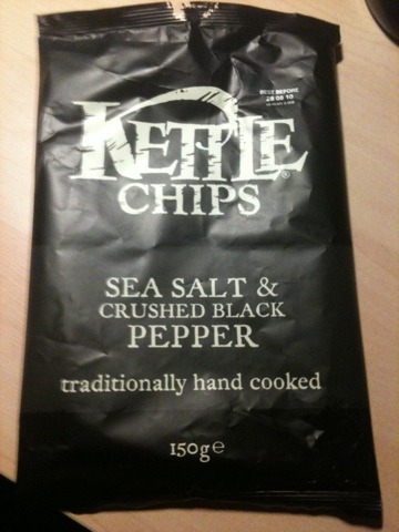 Kettle Chips Sea Salt with crushed Black Pepper 150 g