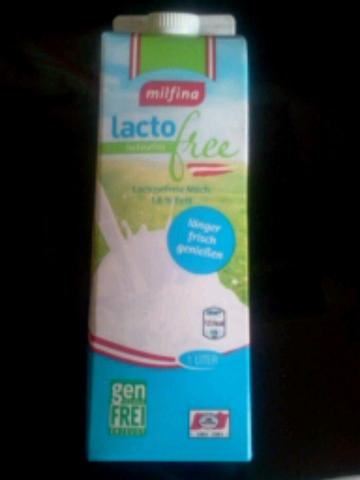 Milfina lactofree Laktosefreie Milch 1,8% Fett