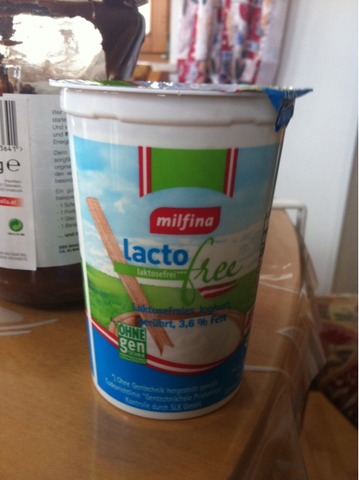 Milfina lactofree Laktosefreies Joghurt 3,6% Fett