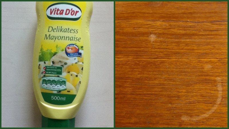 Wasserflecken auf Holzmöbeln entfernen